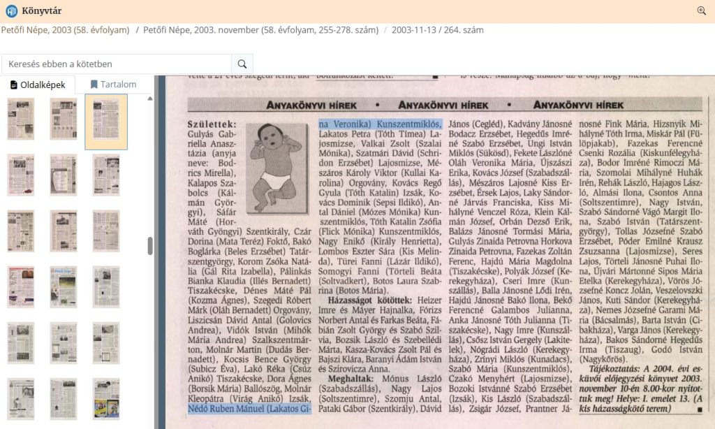 Nédó Ruben Mánuel névre jegyzett újságcikk