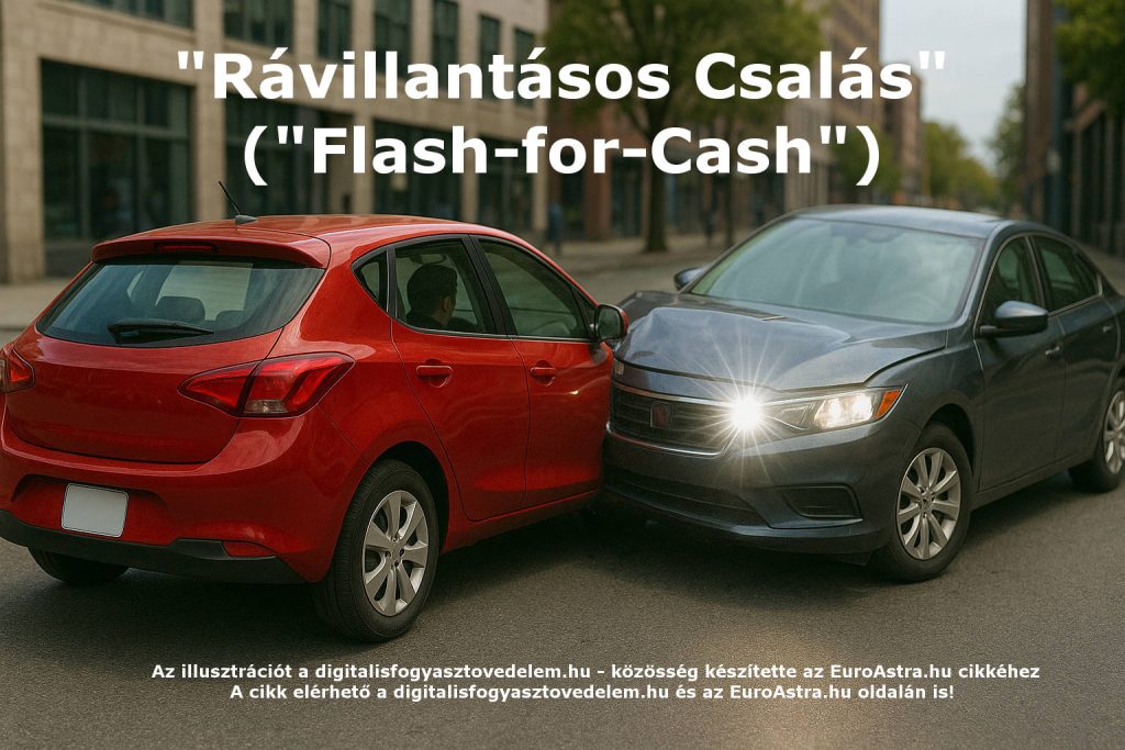 A megtévesztésen alapuló, szándékos közlekedési balesetokozás "Rávillantásos Csalás" ("Flash-for-Cash") bűnelkövetői modellje