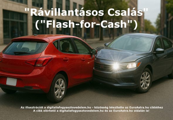 A megtévesztésen alapuló, szándékos közlekedési balesetokozás "Rávillantásos Csalás" ("Flash-for-Cash") bűnelkövetői modellje