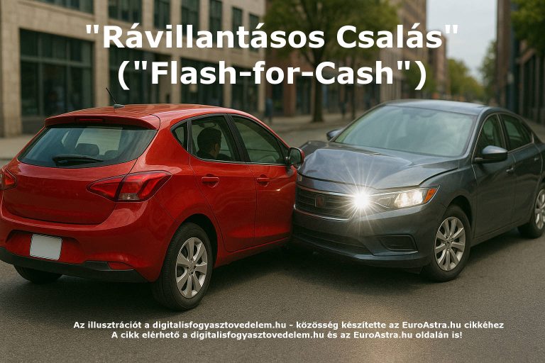 A megtévesztésen alapuló, szándékos közlekedési balesetokozás "Rávillantásos Csalás" ("Flash-for-Cash") bűnelkövetői modellje
